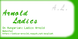 arnold ladics business card